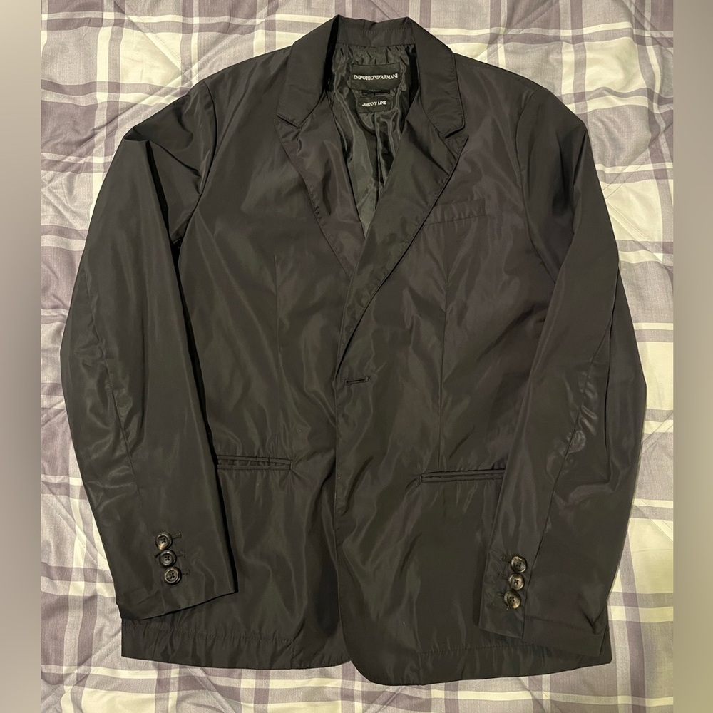 Armani “Rain Blazer”wind and rainproof.One button two front pockets